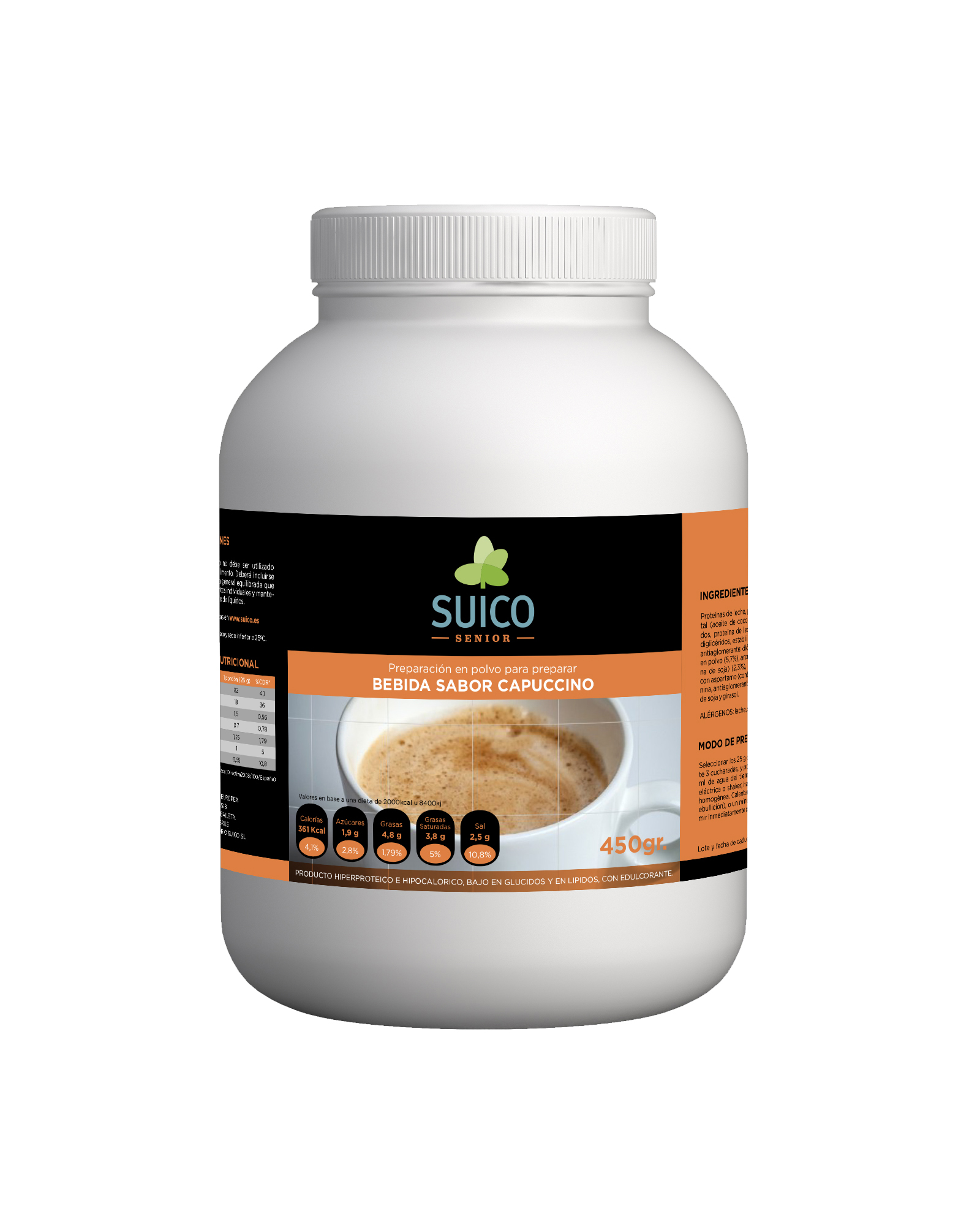 Bebida Sabor Capuchino (18 raciones de 25 g.)